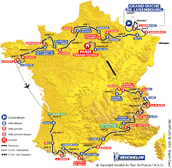 CARTE DU TOUR 